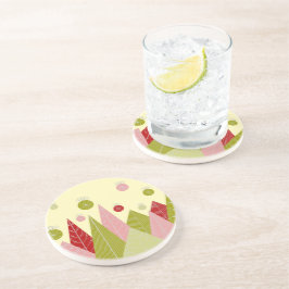 Ornamente und Bäume Weihnachts-Illustration Getränkeuntersetzer