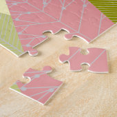 Ornamente und Bäume Weihnachts-Illustration Puzzle (Seite)