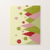 Ornamente und Bäume Weihnachts-Illustration Puzzle (Vertikal)