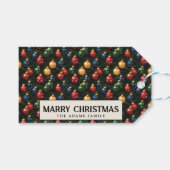 Ornamente und Kiefernbrunnen Brauch süß Weihnachte Geschenkanhänger (Vorderseite (Horizontal))