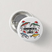 Ornamente und Lures Weihnachten Button (Vorne & Hinten)