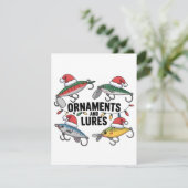 Ornamente und Lures Weihnachten Dankeskarte (Stehend Vorderseite)