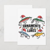 Ornamente und Lures Weihnachten Dankeskarte (Vorne/Hinten)