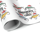 Ornamente und Lures Weihnachten Geschenkpapier (Rolleneckpunkt)