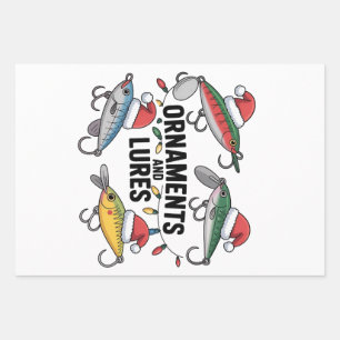 Ornamente und Lures Weihnachten Geschenkpapier Set