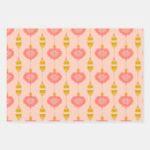 Ornamente und Perlen Rosa Geschenkpackung 3 Packun Geschenkpapier Set (Vorderseite 3)