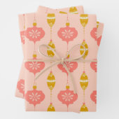 Ornamente und Perlen Rosa Geschenkpackung 3 Packun Geschenkpapier Set (Beispiel)