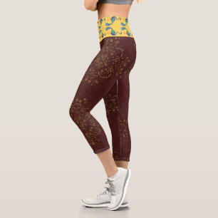 Ornamente und Vögel   Zazzle_Growshop. Capri Leggings