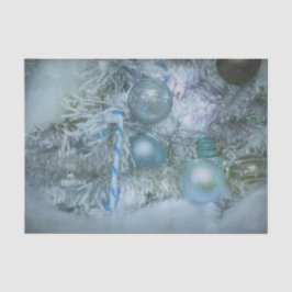 Ornamente Weihnachten Blauer Aquamariner Feiertag  Seidenpapier