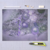 Ornamente Weihnachten Lila Elegant Seidenpapier (Handwerk)