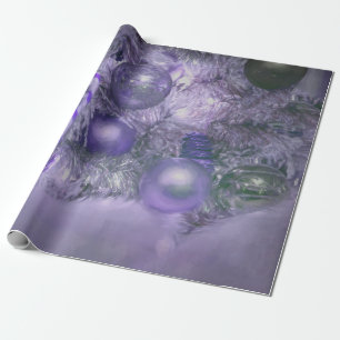 Ornamente Weihnachten Lila Feiertag Baum Geschenkpapier