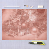 Ornamente Weihnachten Rose Goldener Urlaub Seidenpapier (Handwerk)