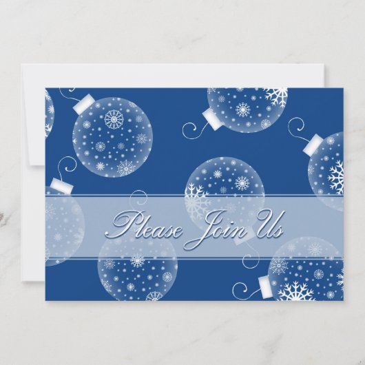 Ornamente Weihnachts-Abendessen Einladung Karten (Vorderseite)