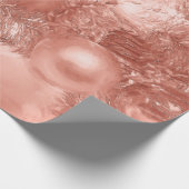 Ornamente Weihnachtsbaum Rose Goldener Urlaub Geschenkpapier (Ecke)