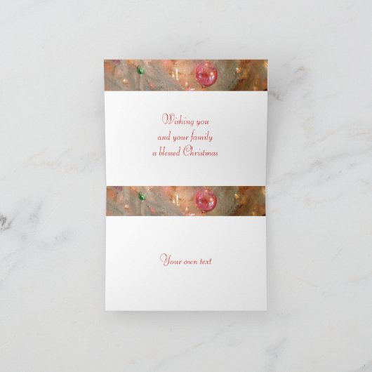 Ornamente Weihnachtskarte Feiertagskarte (Innenseite)