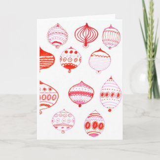 Ornamente Weihnachtskarte Karte