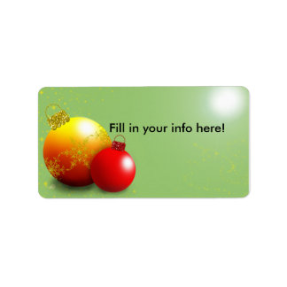 Ornamentenmarke Adressaufkleber