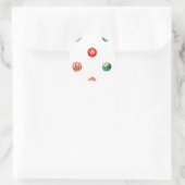 Ornamentenumschlag-Innenfutter Runder Aufkleber (Tasche)