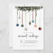 Ornamenterwechsel Weihnachtsfeiertage Party Einlad Einladung (Vorderseite)