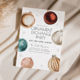 Ornamenterwechsel Weihnachtsfeiertage Party Einlad Einladung