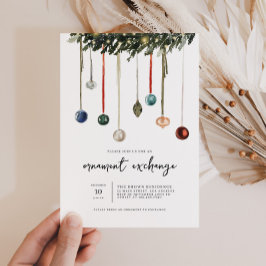 Ornamenterwechsel Weihnachtsfeiertage Party Einlad Einladung