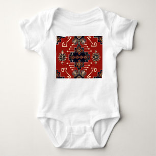 Ornamentives Rug Design: Vintag Geometrisch. Baby Strampler
