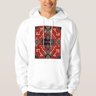 Ornamentives Rug Design: Vintag Geometrisch. Hoodie