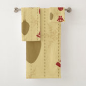 Ornamentmuster Badhandtuch Set (Insitu)