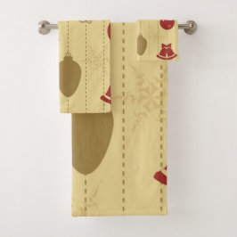 Ornamentmuster Badhandtuch Set