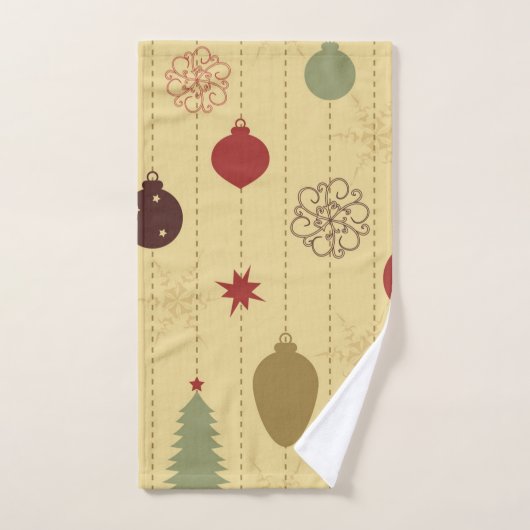 Ornamentmuster Badhandtuch Set (Handtuch)