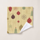 Ornamentmuster Badhandtuch Set (Waschlappen)