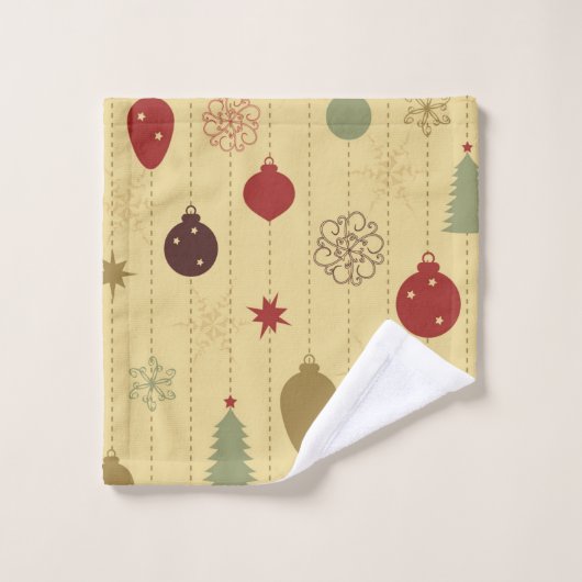 Ornamentmuster Badhandtuch Set (Waschlappen)