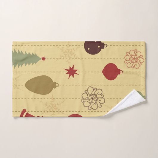 Ornamentmuster Badhandtuch Set (Handtuch)