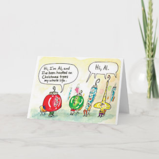 Ornaments Anonymous Christmas Card Feiertagskarte