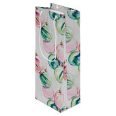 ornaments geschenktüte für weinflaschen (Vorderseite Schrägansicht)