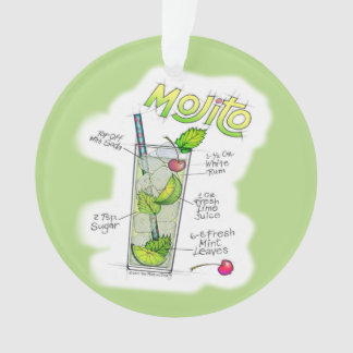 ORNAMENTS - MOJITO RECIPE COCKTAIL ART ORNAMENT