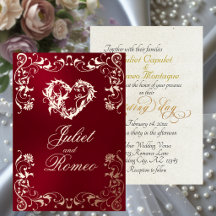 Ornamer Rahmen & Herz - Rot