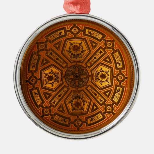 Ornamnt - Deckenmuster von Musikverein, Wien Silbernes Ornament (Vorne)