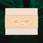 Ornate Art Nouveau Wedding Einladungsbanderole