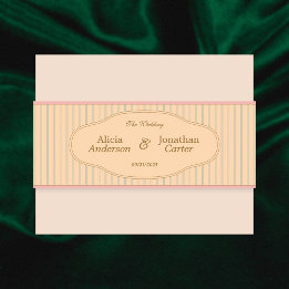 Ornate Art Nouveau Wedding Einladungsbanderole