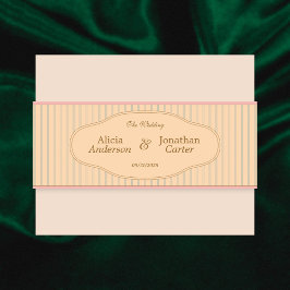 Ornate Art Nouveau Wedding Einladungsbanderole