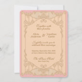 Ornate Art Nouveau Wedding Invitation Einladung (Vorderseite)
