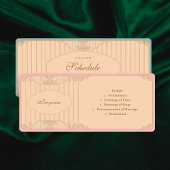 Ornate Art Nouveau Wedding Programm