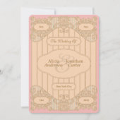Ornate Art Nouveau Wedding Save The Date (Vorderseite)