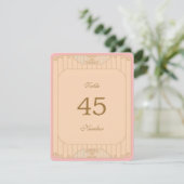 Ornate Art Nouveau Wedding Table Numbers (Stehend Vorderseite)