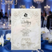 Ornate Baroque Angel & Swan Cameo Art Wedding  Einladung