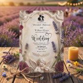 Ornate Baroque Cherub & Rose Vintage Wedding Einladung