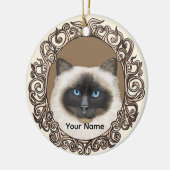 Ornate Birman Cat Ornament (Links)