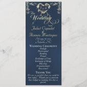 Ornate Border & Heart - Blue Programm (Vorderseite)