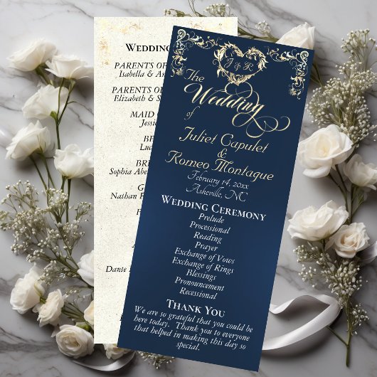 Ornate Border & Heart - Blue Programm